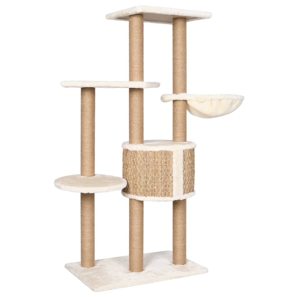 Cat Tree with Scratching Post 126cm Seagrass