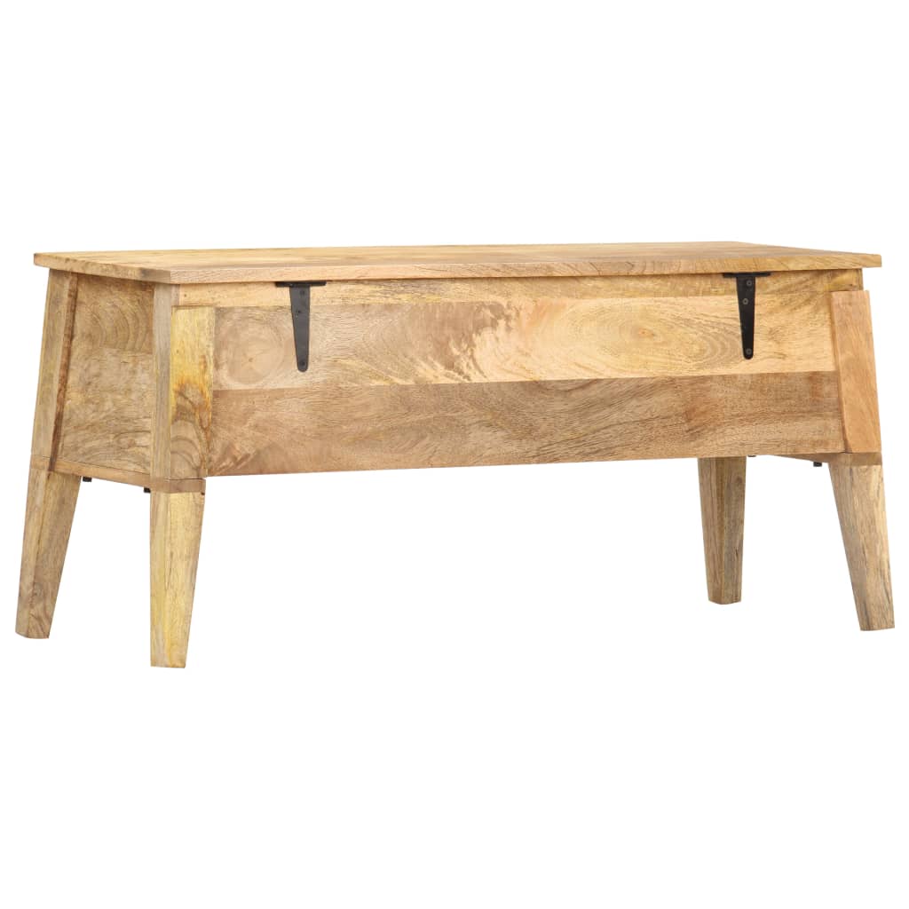 Boîte de rangement 99x35x48 cm Bois de manguier solide