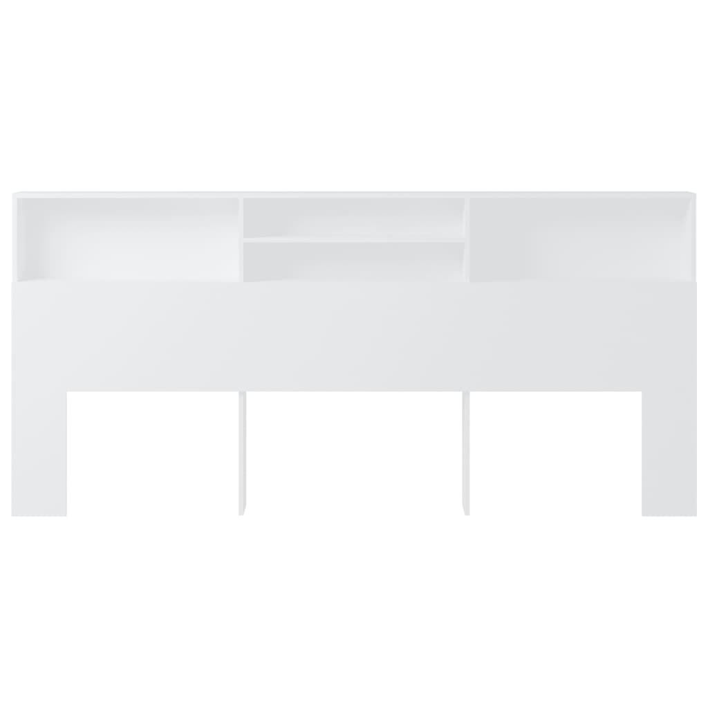 Armoire de tête de lit Blanc 220x19x103,5 cm