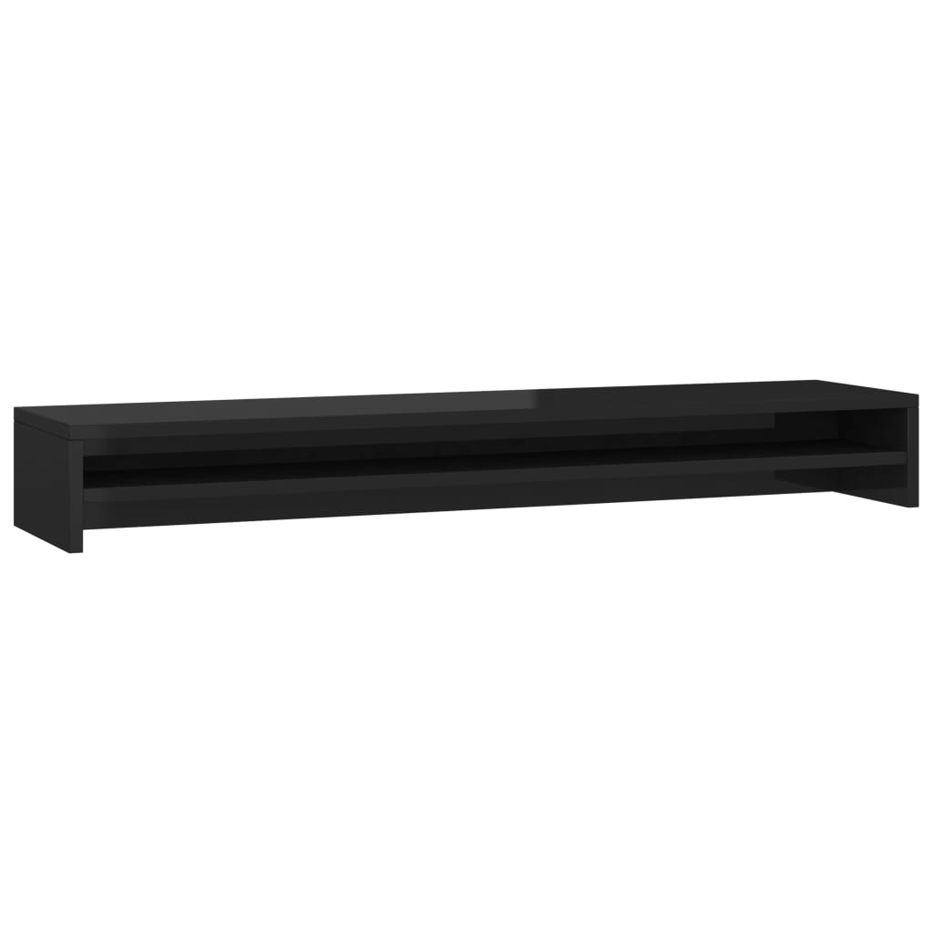 Monitorständer Hochglanz-Schwarz 100x24x13 cm Holzwerkstoff
