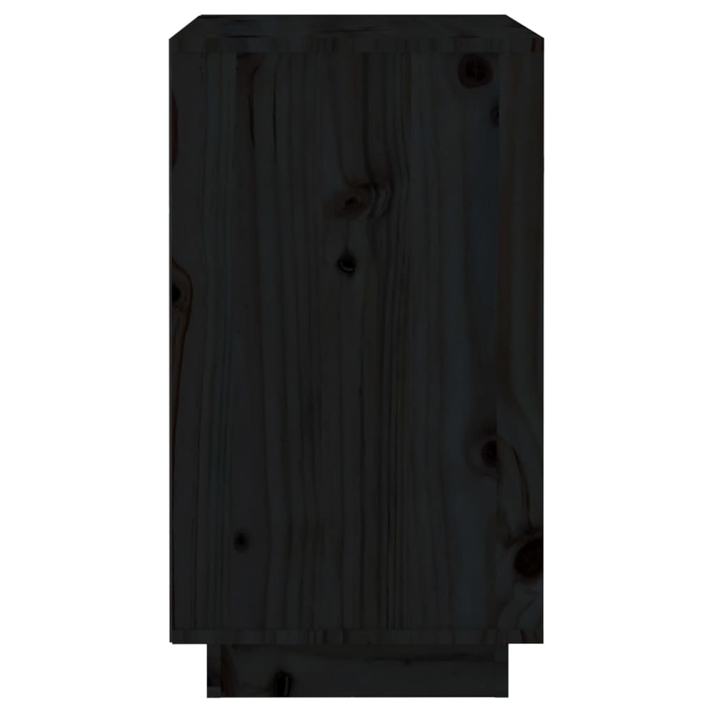 Armoire à vin Noir 55,5x34x61 cm Bois de pin massif