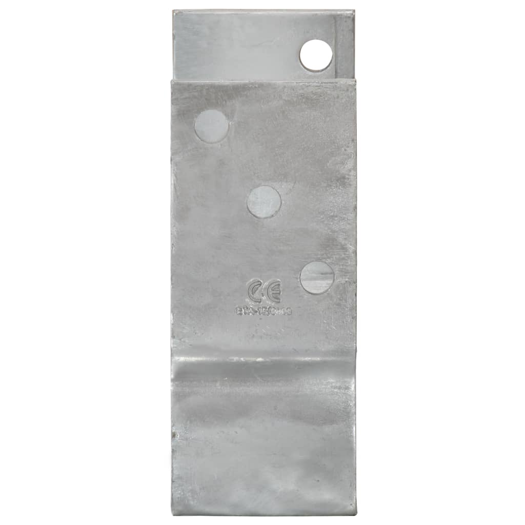 Pfostenträger 12 Stk. Silbern 10×6×15 cm Verzinkter Stahl