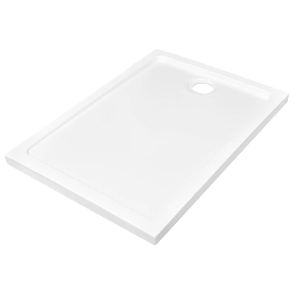 Shower Base Tray ABS White 70x100 cm