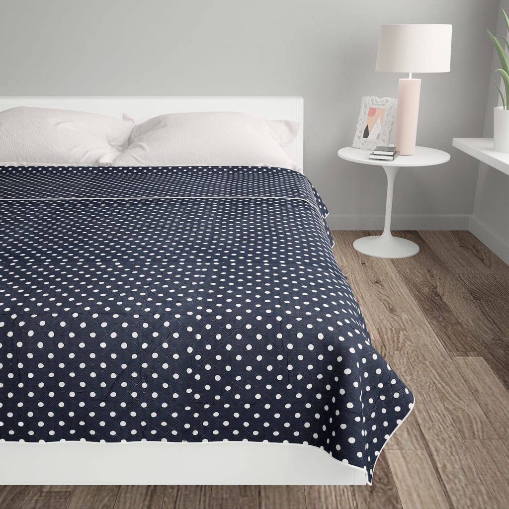 Quilt Dark Blue 230x260 cm Ultrasonic Quilted Fabric