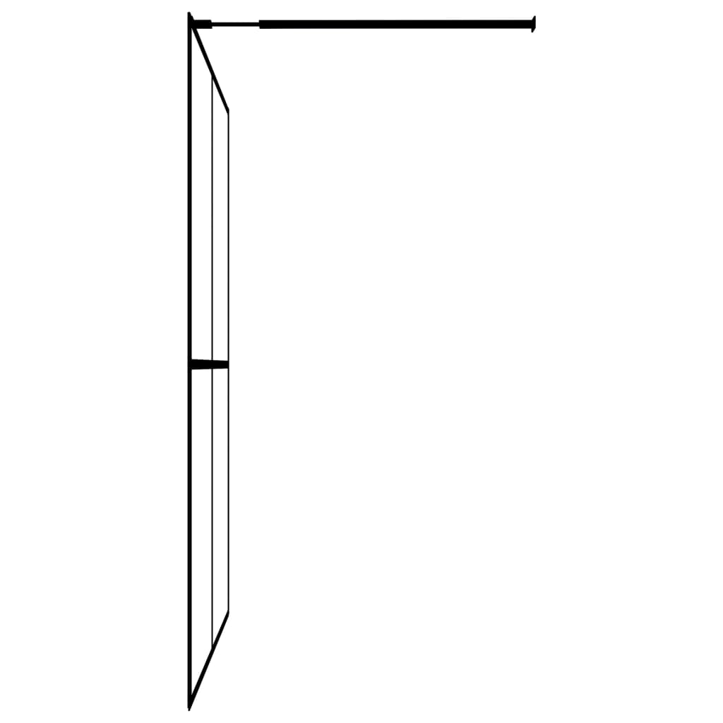 Walk-in Shower Screen Frosted Tempered Glass 100x195 cm