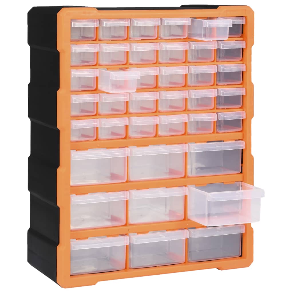 Multi-drawer Organiser with 39 Drawers 38x16x47 cm