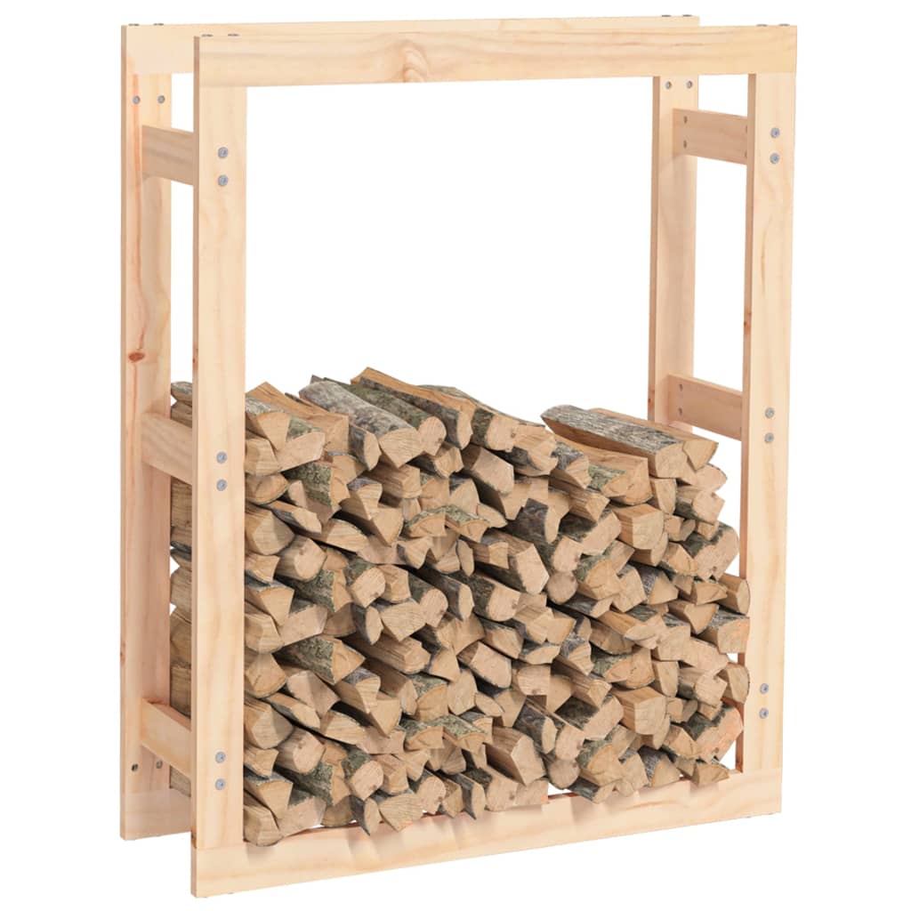 Firewood Rack 80x25x100 cm Solid Wood Pine