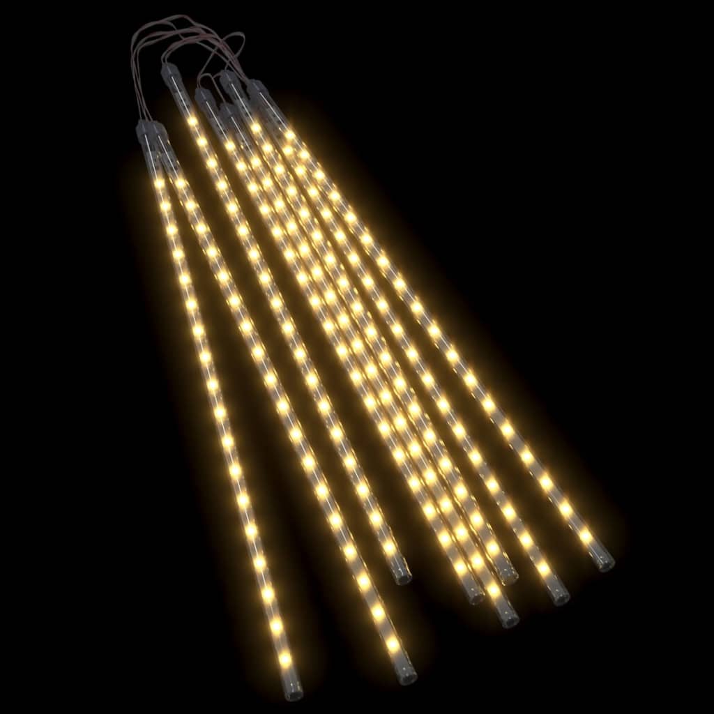 Meteor Lights 8 pcs 50 cm Warm White 288 LEDs Indoor Outdoor