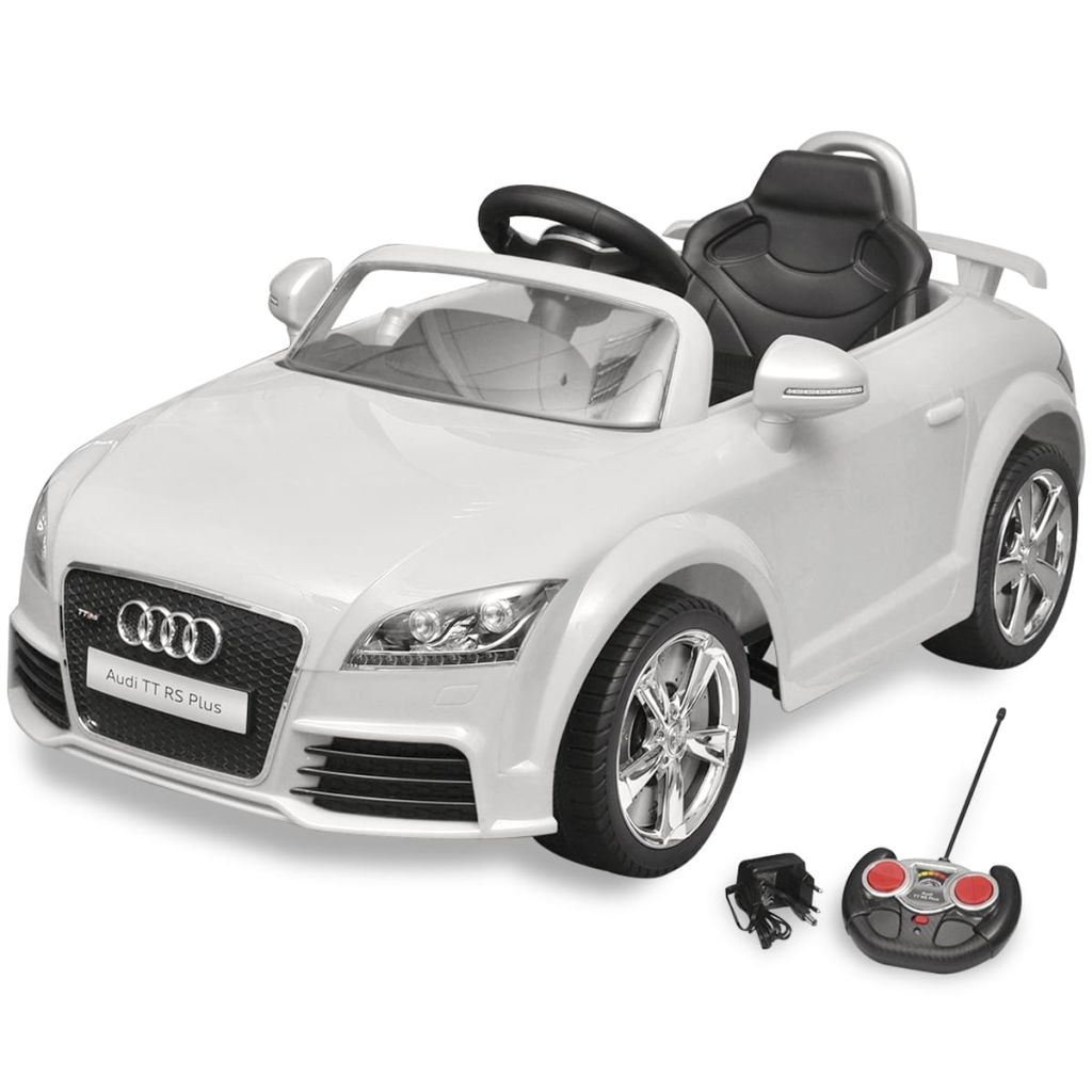 Audi TT RS Aufsitz-Auto für Kinder mit Fernsteuerung Weiss