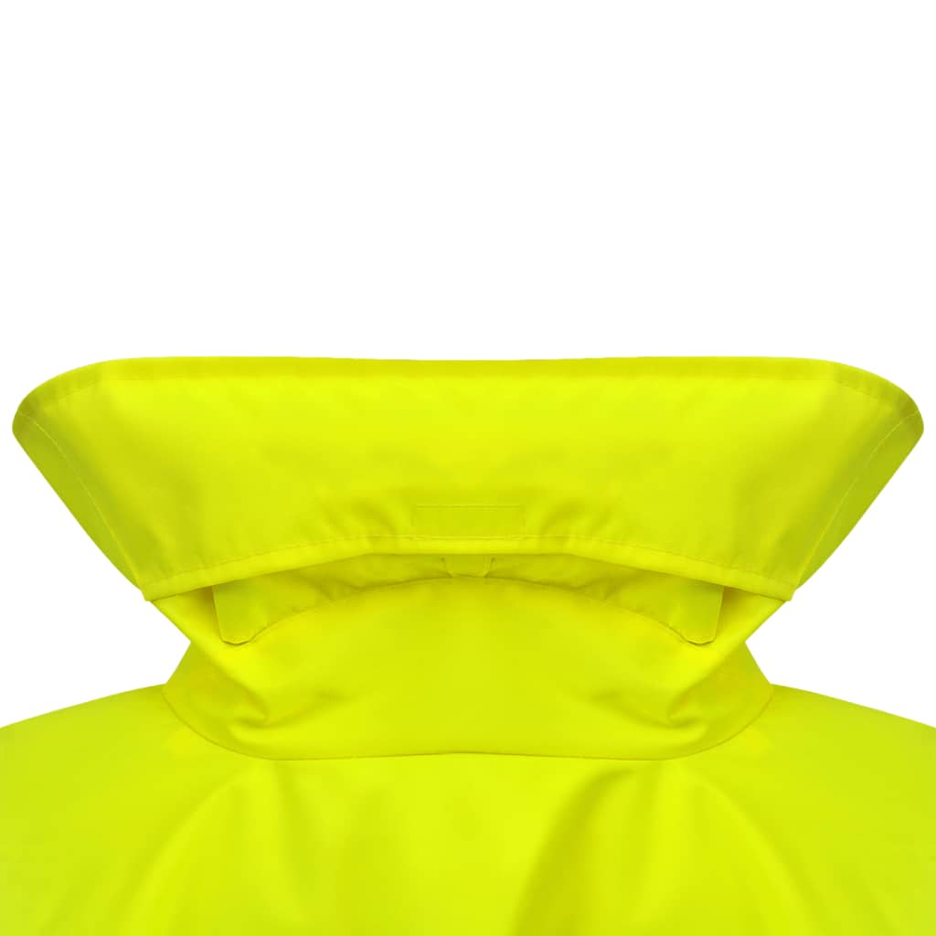 Men's High Visibility Jacket Yellow Size L Polyester