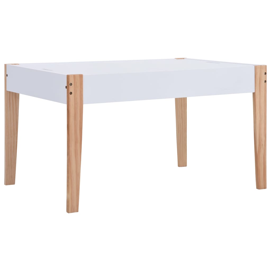 Ensemble de table et chaises pour enfants 3 pcs Noir et blanc