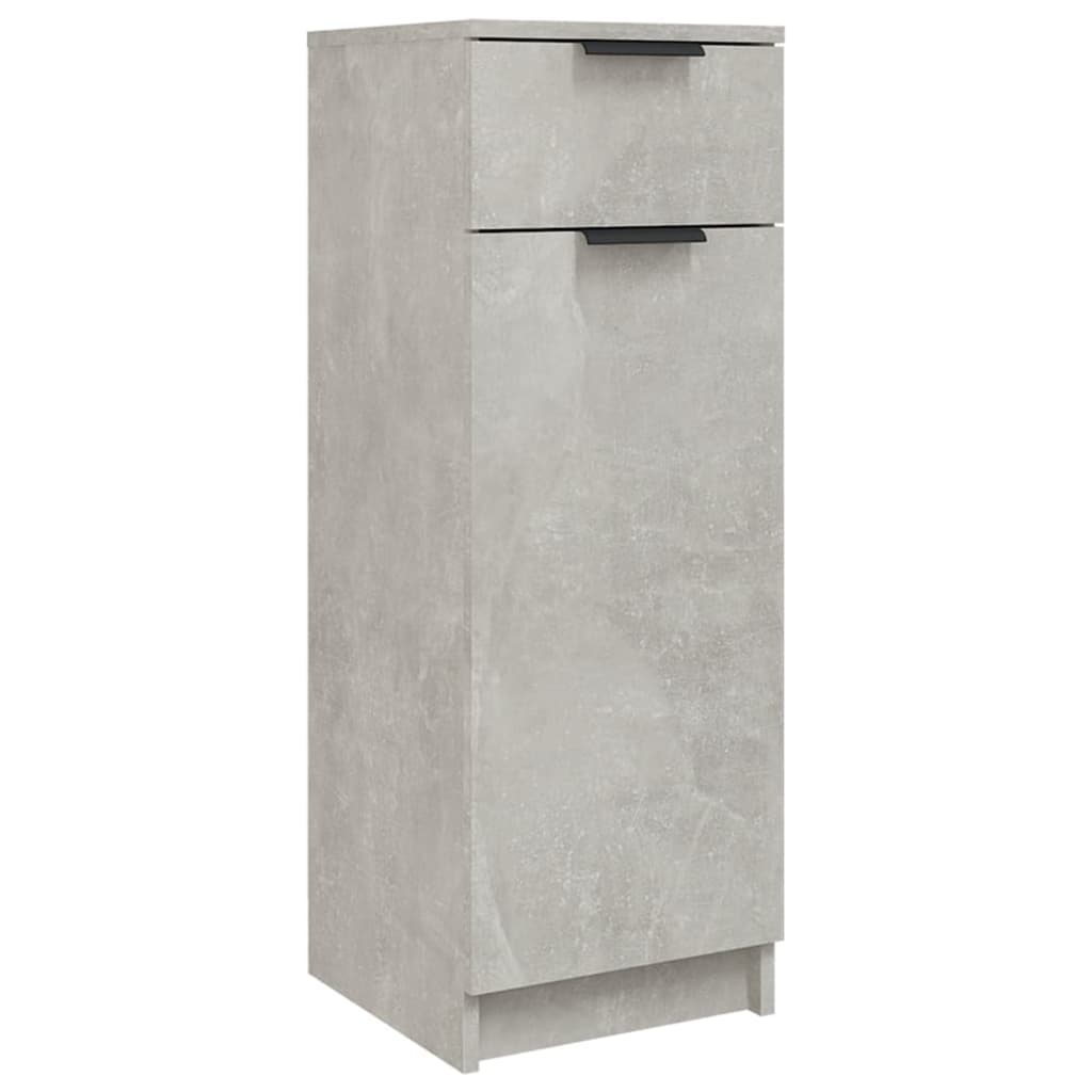 Bathroom Cabinet Concrete Grey 32x34x90 cm Engineered Wood