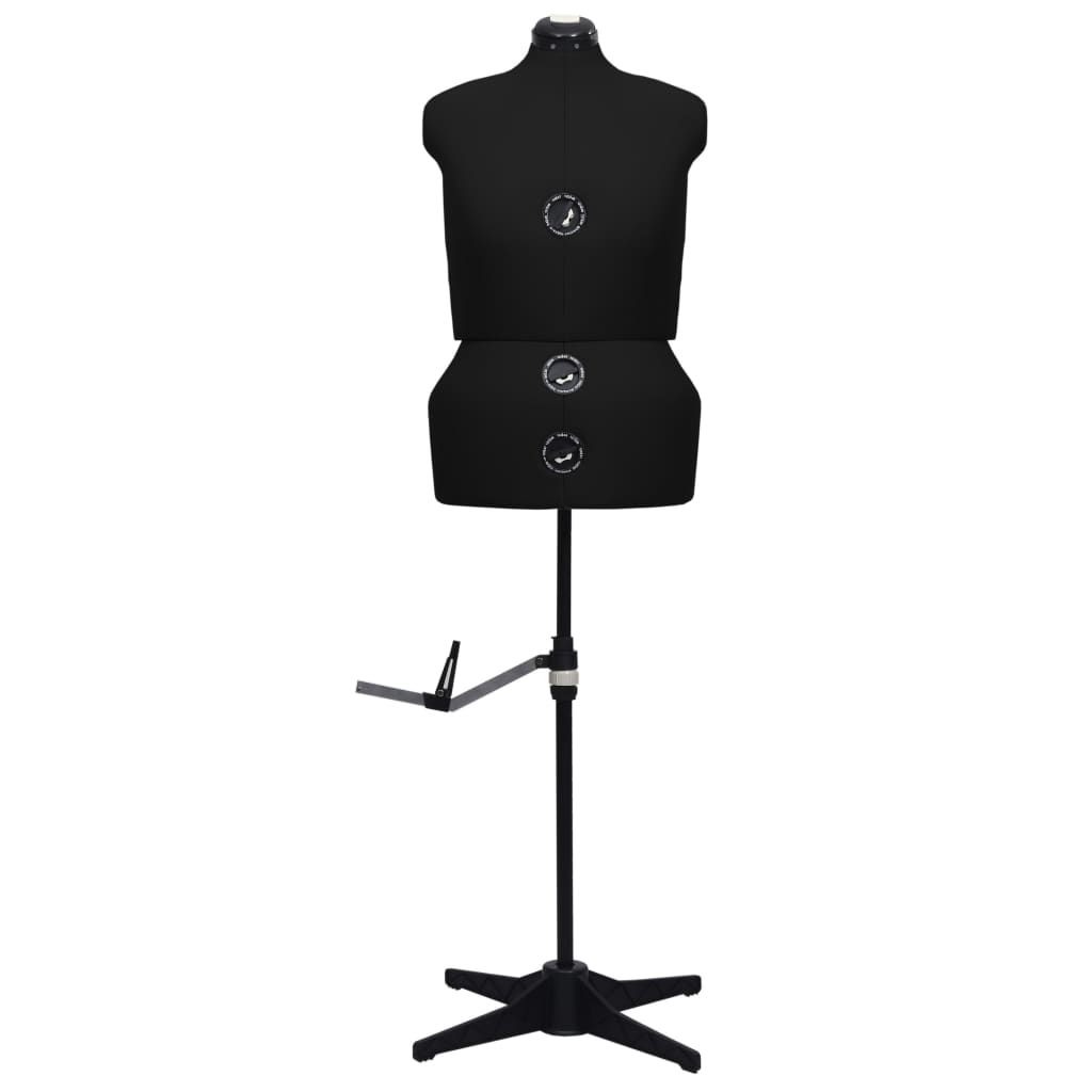 Adjustable Dress Form Female Black L Size 44-50