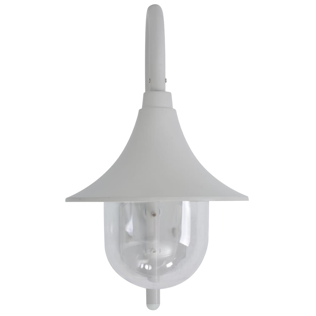 Garden Wall Lamp E27 42 cm Aluminium White