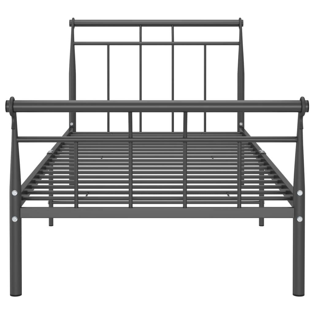 Bed Frame Black Metal 90x200 cm
