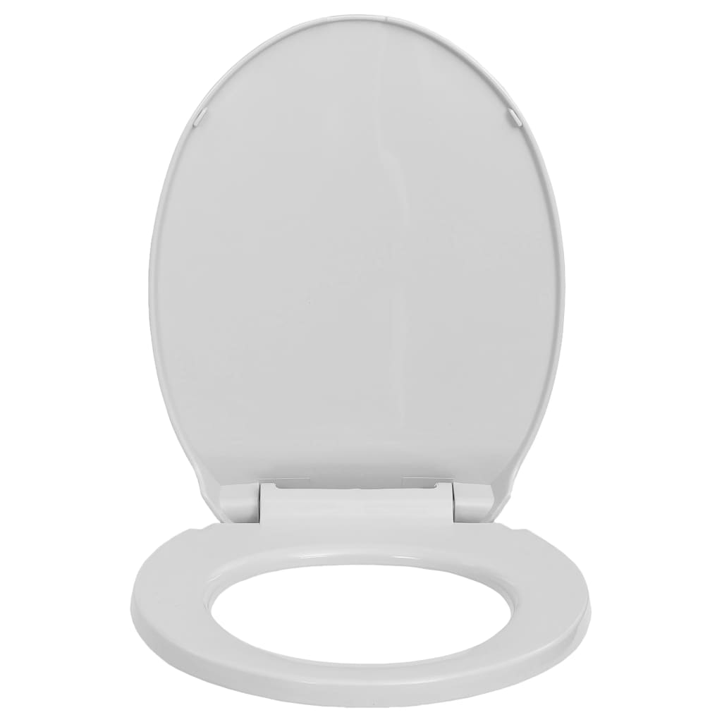 Soft-Close Toilet Seat Quick Release Light Grey Oval