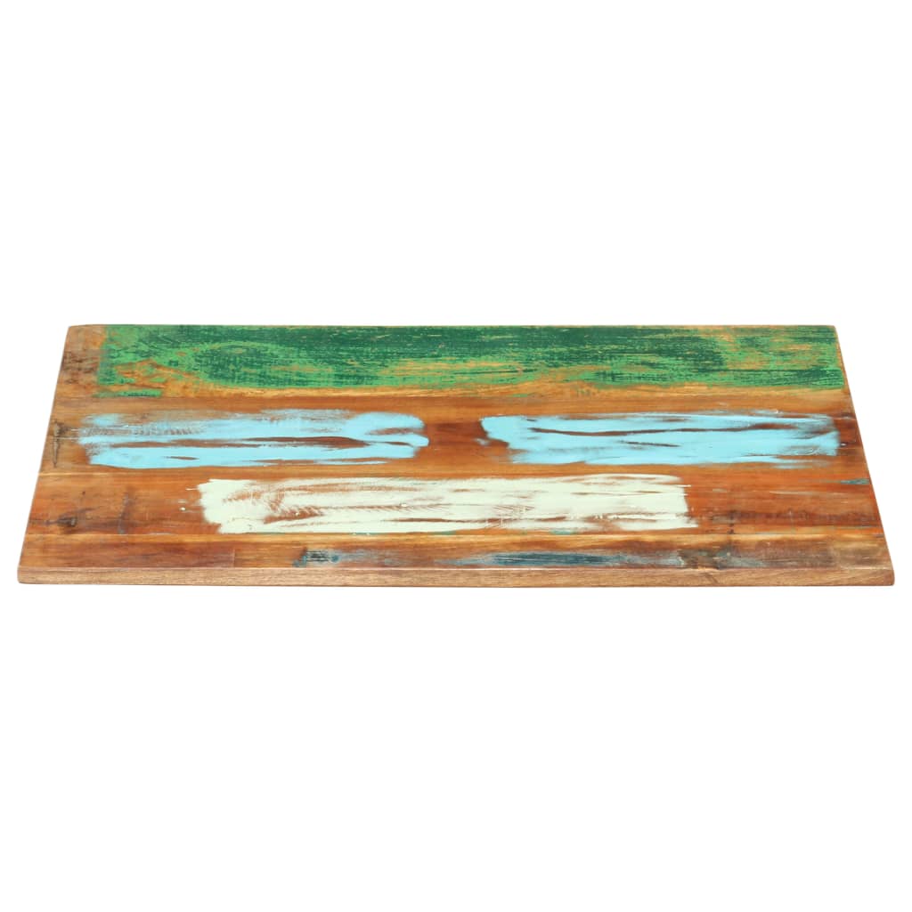 Rectangular Table Top 60x80 cm 15-16 mm Solid Reclaimed Wood