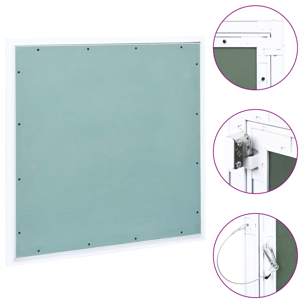 Access Panel with Aluminium Frame and Plasterboard 500x500 mm