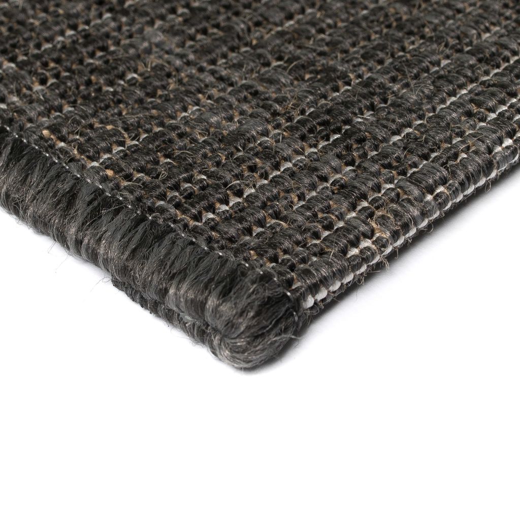 Area Rug Sisal Look Indoor/Outdoor 120x170 cm Dark Grey