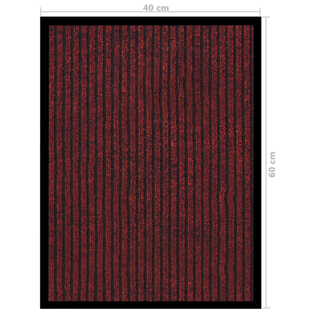 Doormat  Striped Red 40x60 cm
