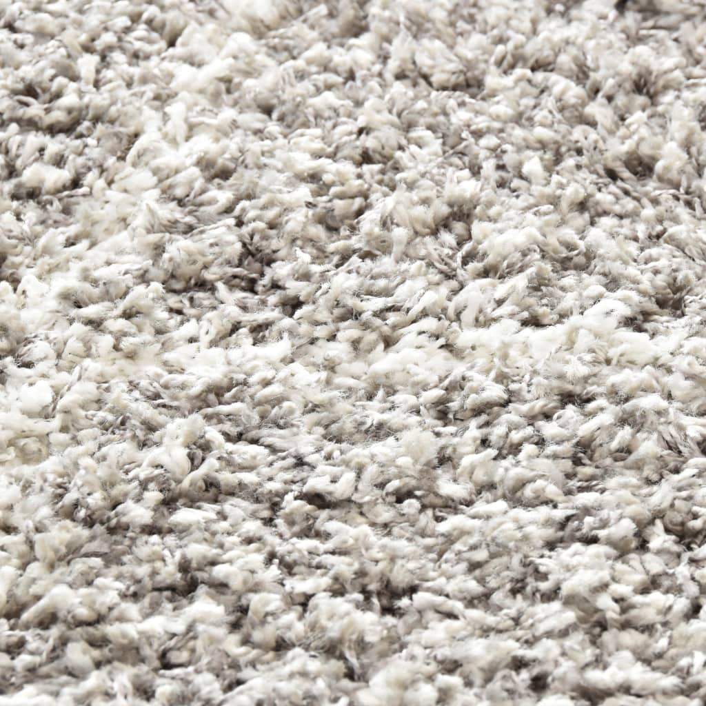 Berberteppich Hochflor PP Sandfarben und Beige 120 × 170 cm