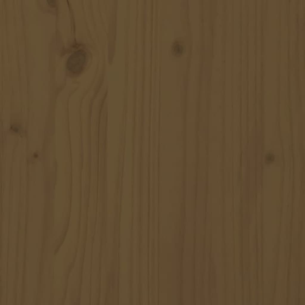 Schminktisch Honigbraun 95x50x134 cm Massivholz Kiefer