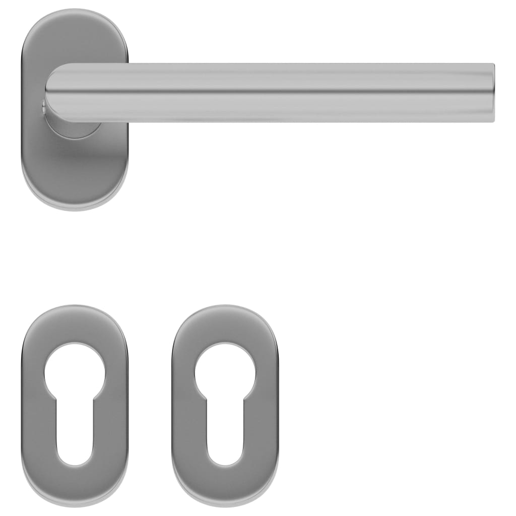 Door Handle and Door Bar Set PZ 1000 mm Stainless Steel