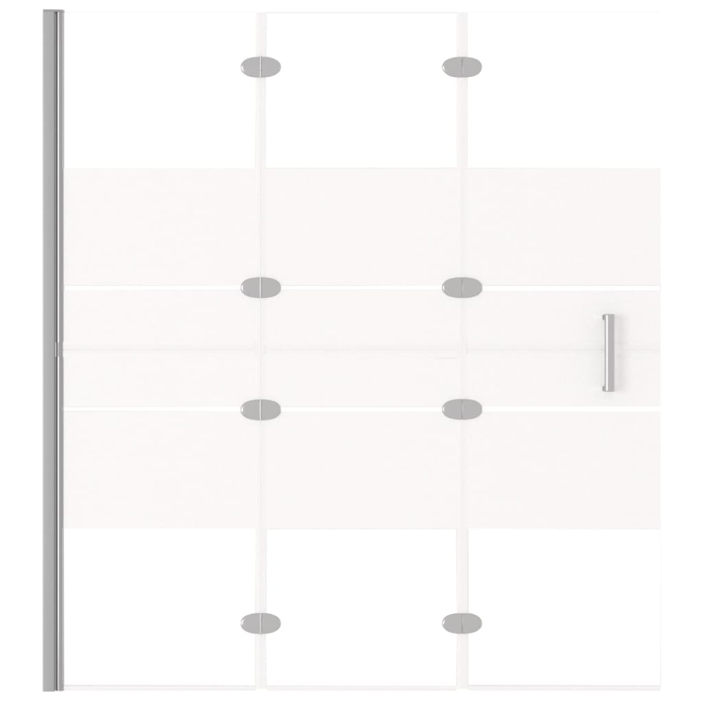 Folding Shower Enclosure ESG 120x140 cm White