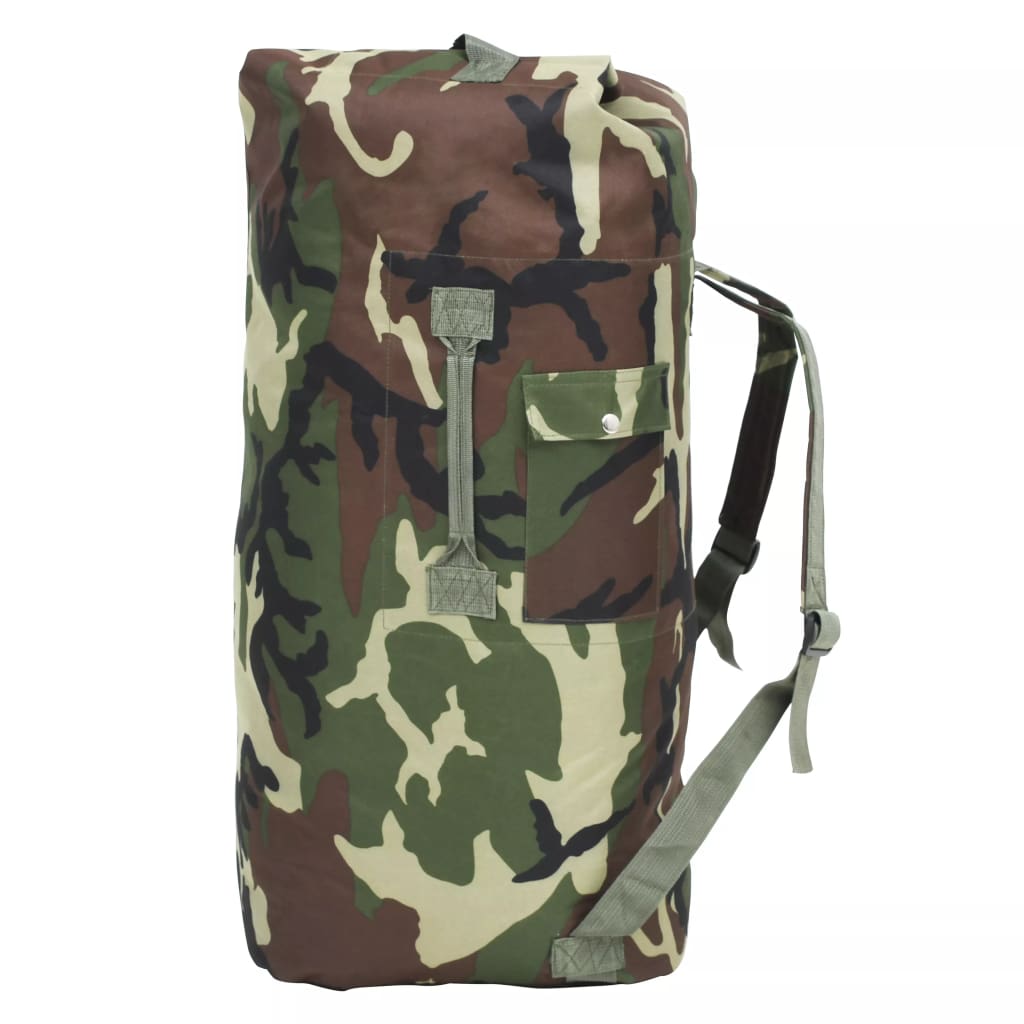 Army-Style Duffel Bag 85 L Camouflage