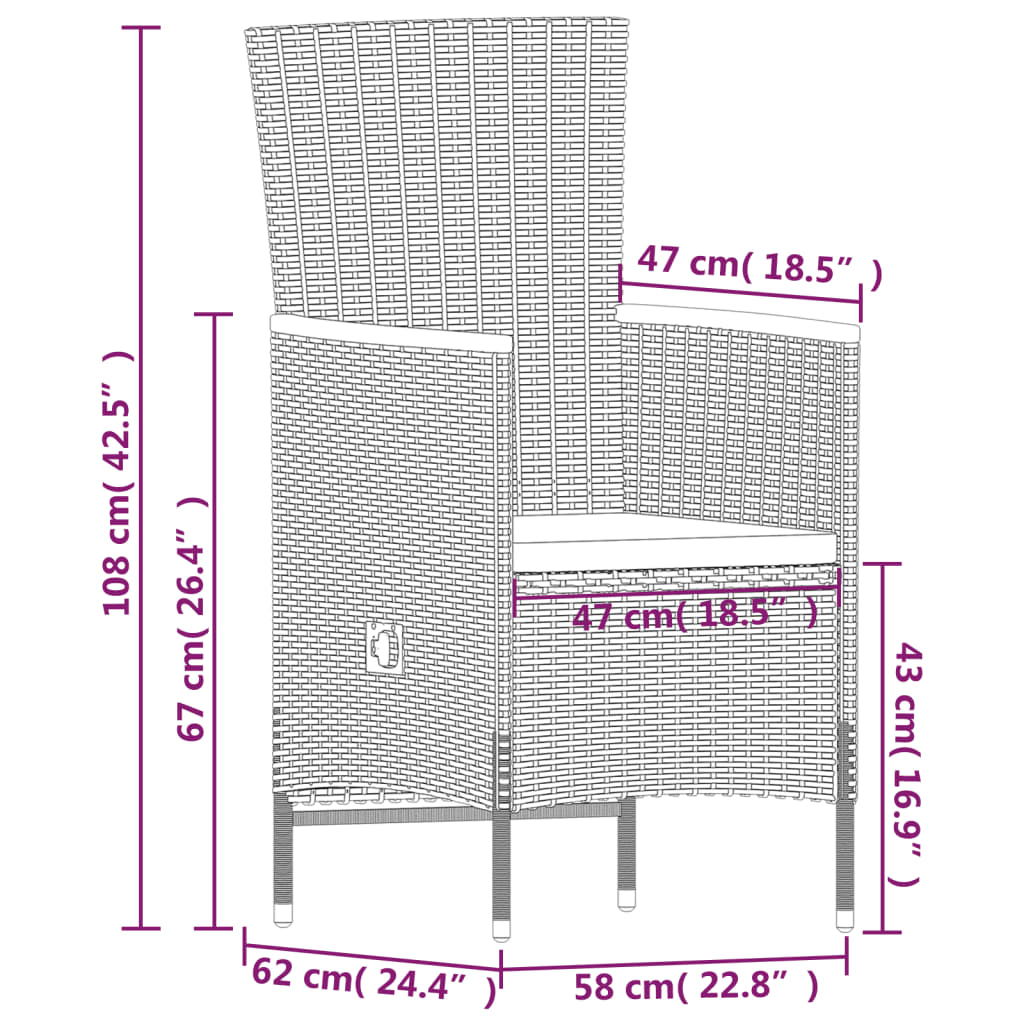 2-Sitzer-Sofa mit Armlehnen Dunkelgrau Stahl und Stoff