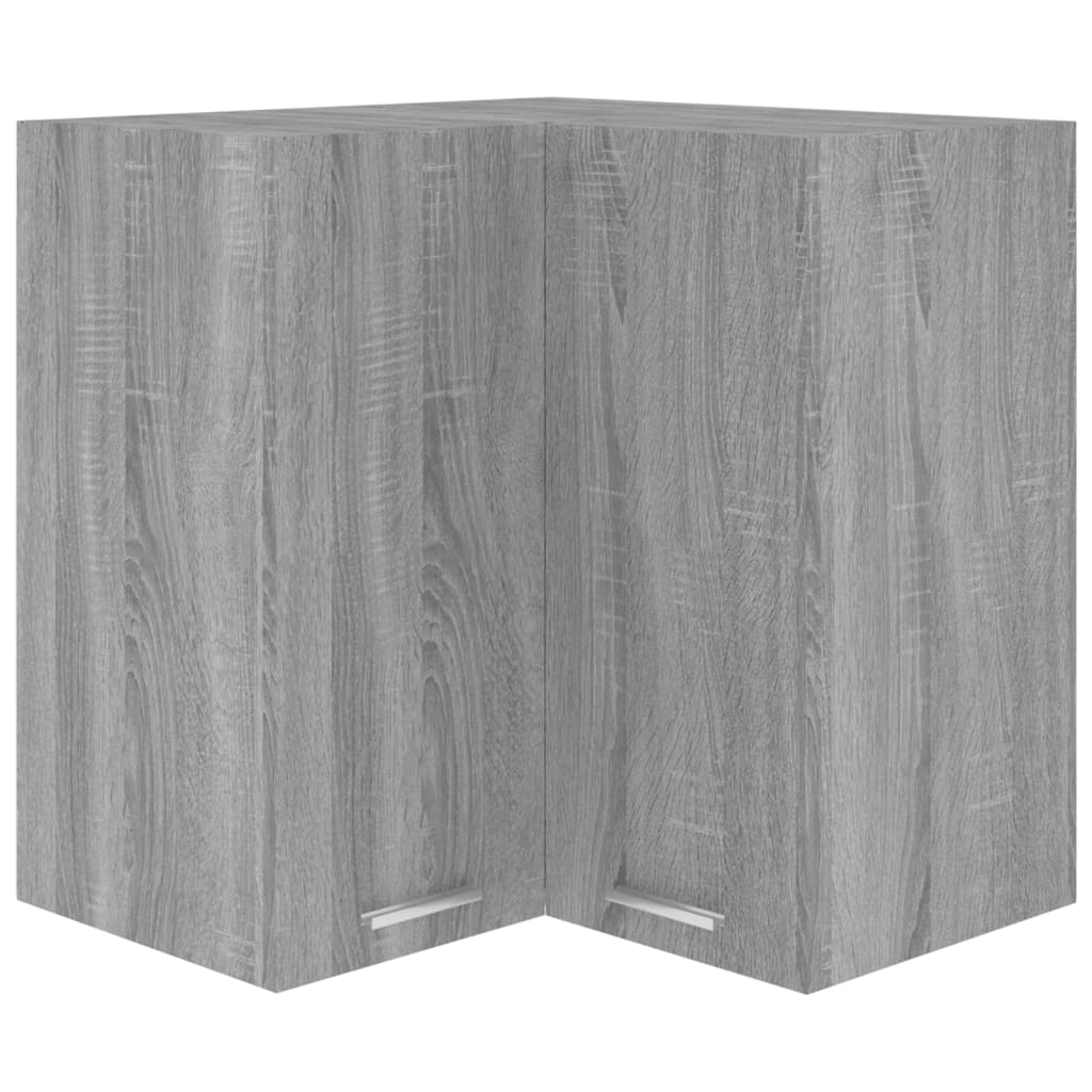 Eck-Hängeschrank Grau Sonoma 57x57x60 cm Holzwerkstoff