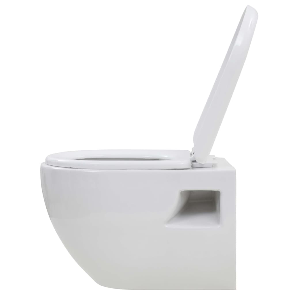 Hänge-Toilette mit Unterputzspülkasten Keramik