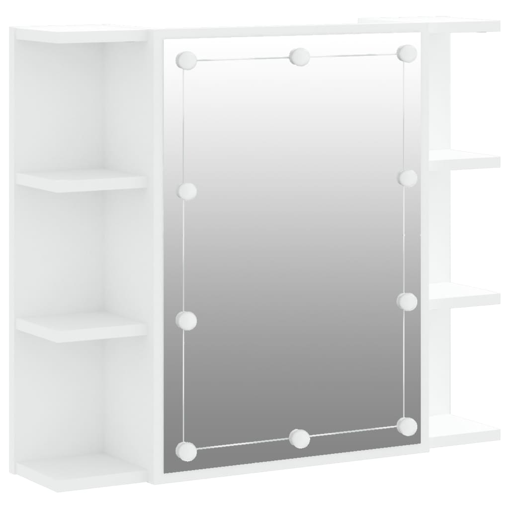 Armoire à miroir avec LED Blanc 70x16,5x60 cm