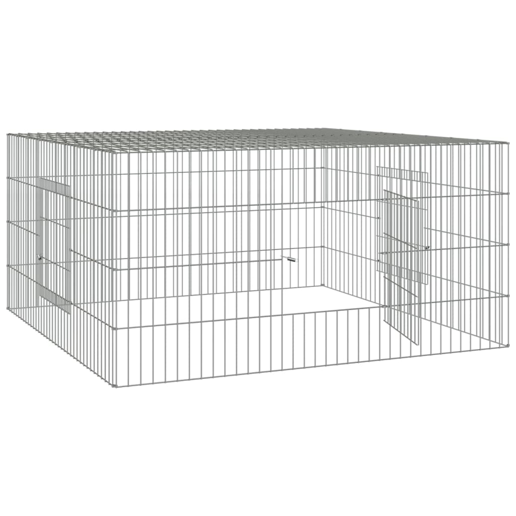 Cage à lapin 110x110x55 cm Fer galvanisé