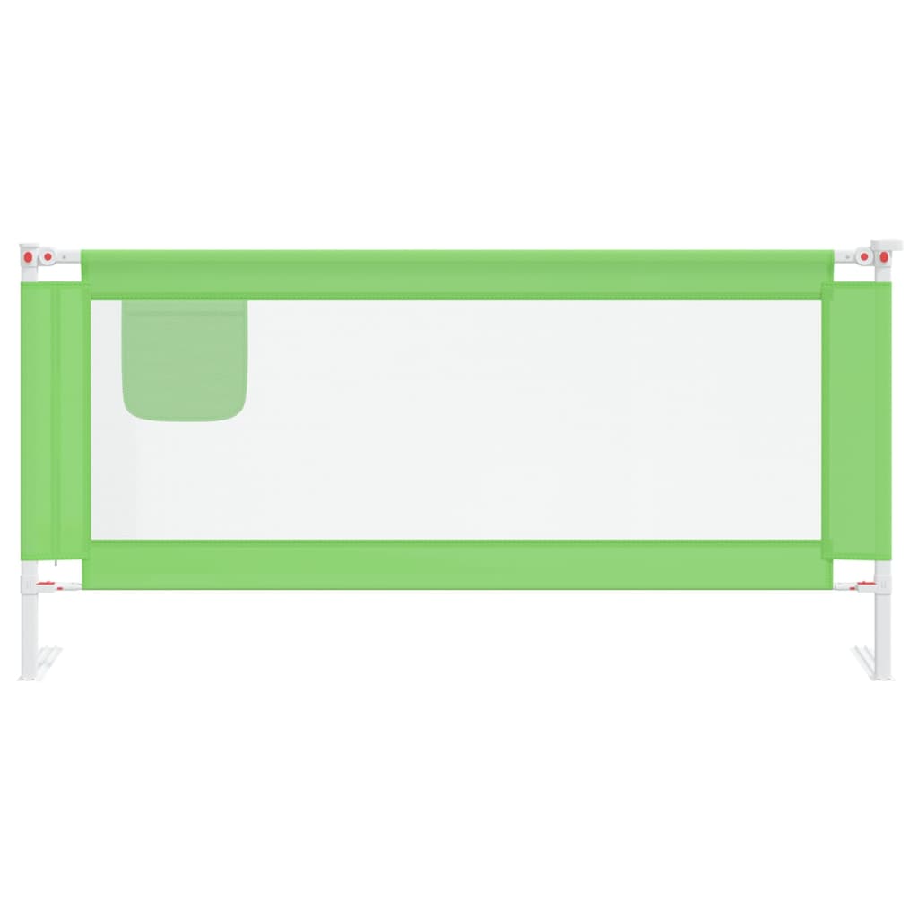 Toddler Safety Bed Rail Green 190x25 cm Fabric