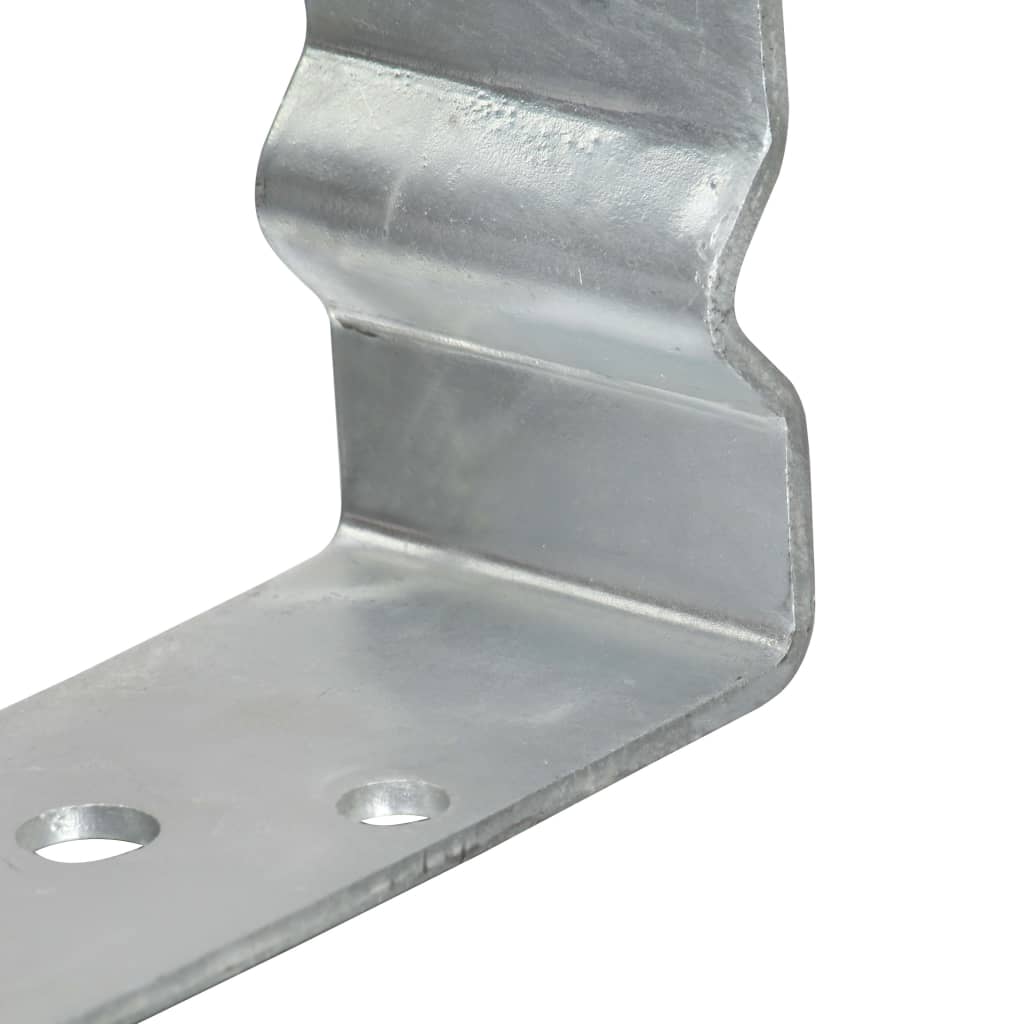 Pfostenträger 12 Stk. Silbern 12×6×15 cm Verzinkter Stahl