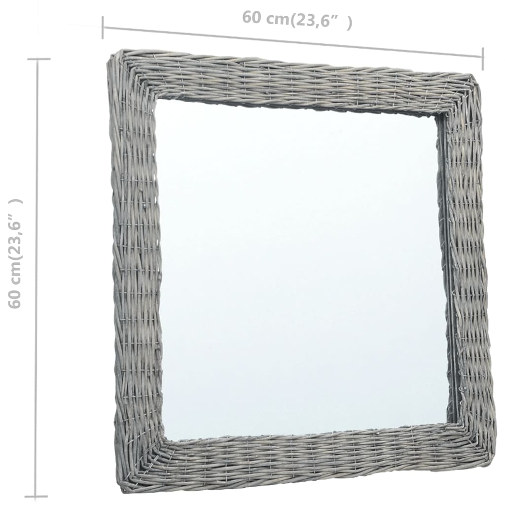 Spiegel 60x60 cm Weide 