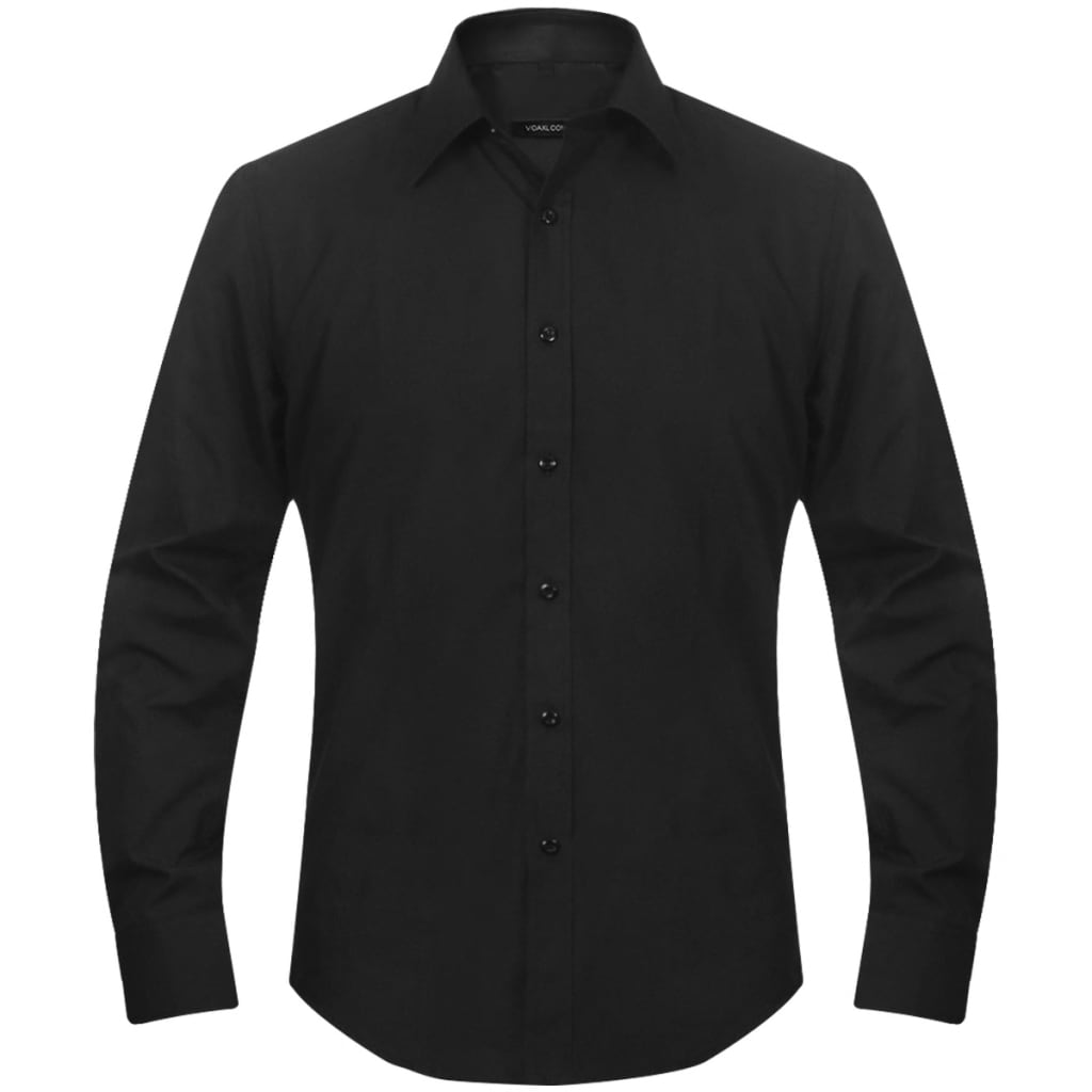 Men's Business Shirt Size L Black