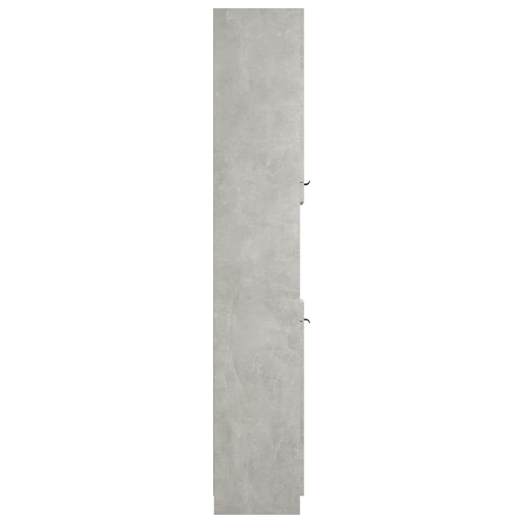 Bathroom Cabinet Concrete Grey 32x34x188.5 cm Engineered Wood