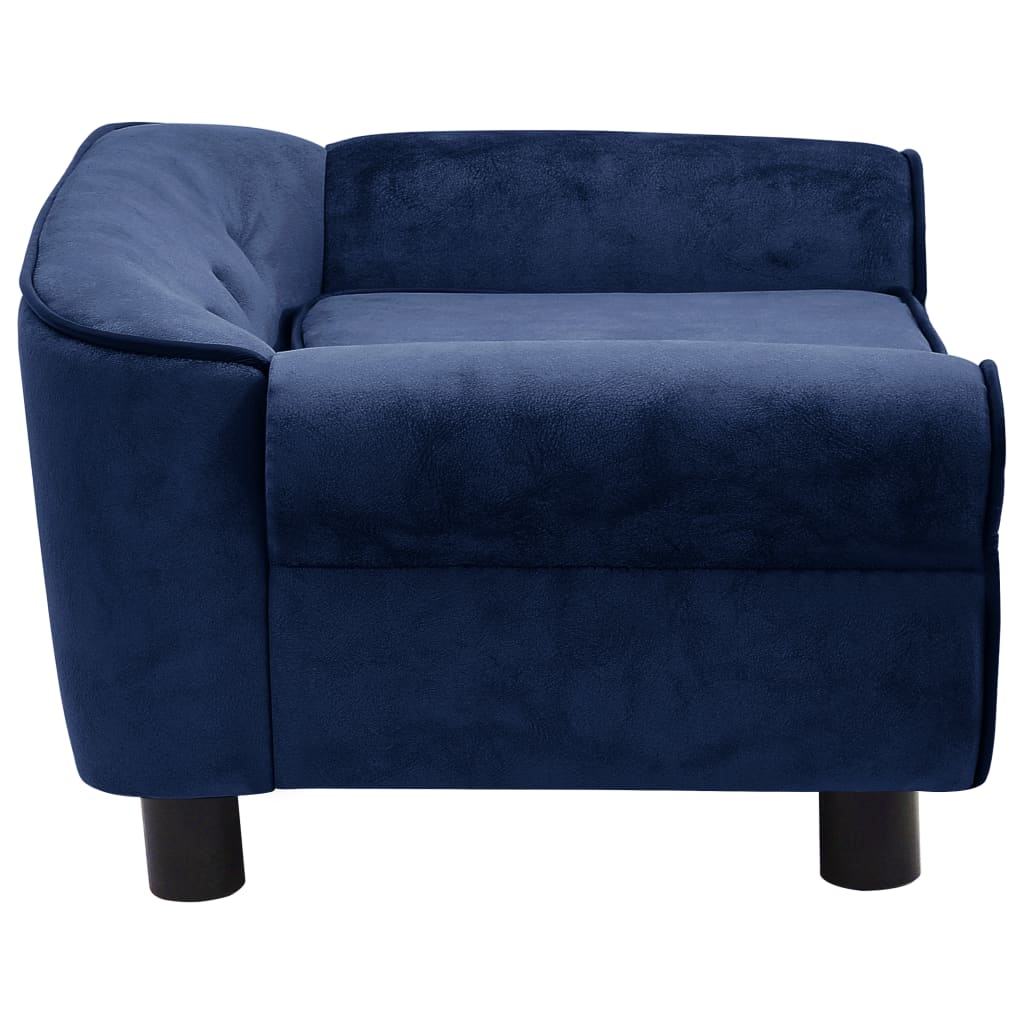 Canapé pour chien Bleu 72x45x30 cm Peluche