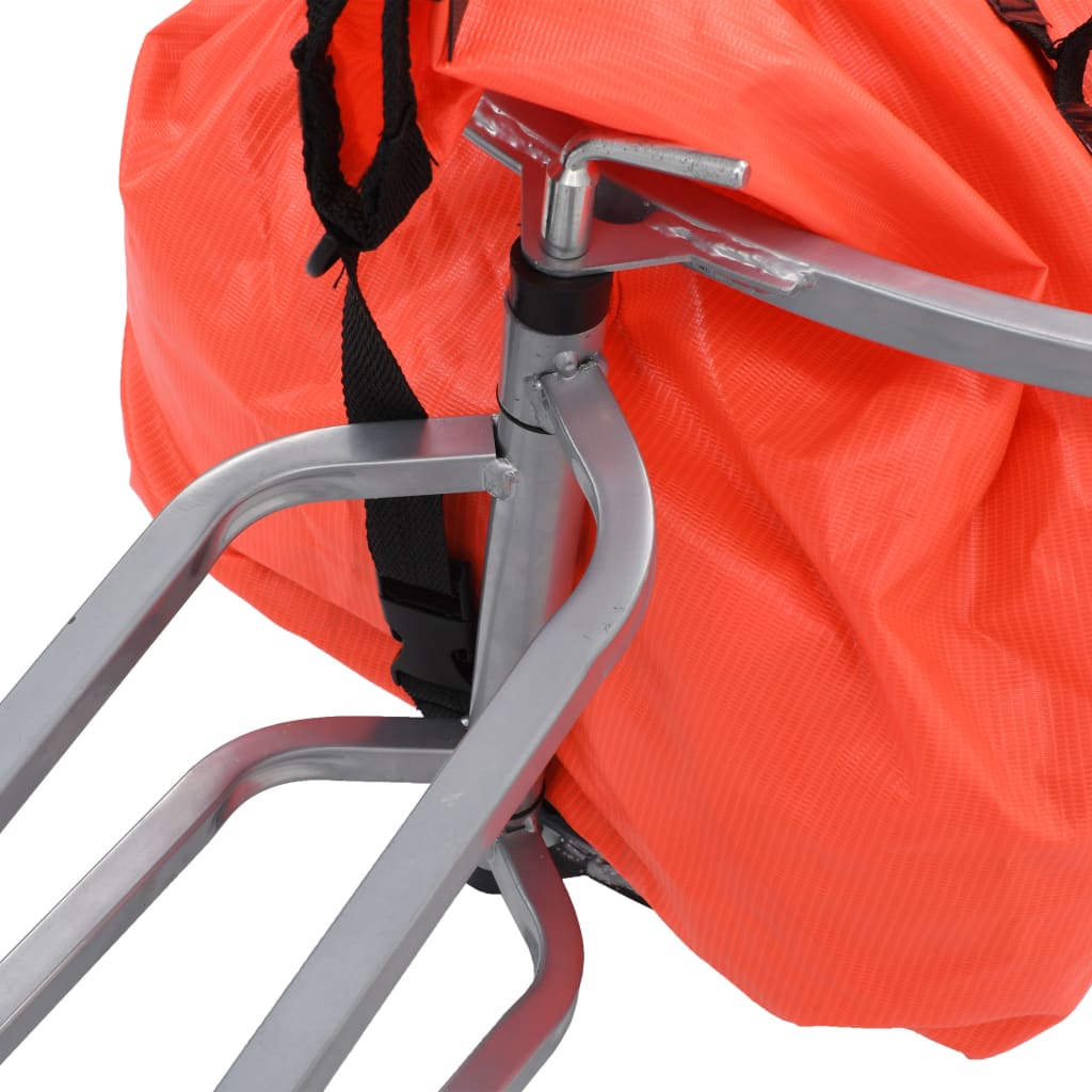 Bike Luggage Trailer with Bag Orange and Black