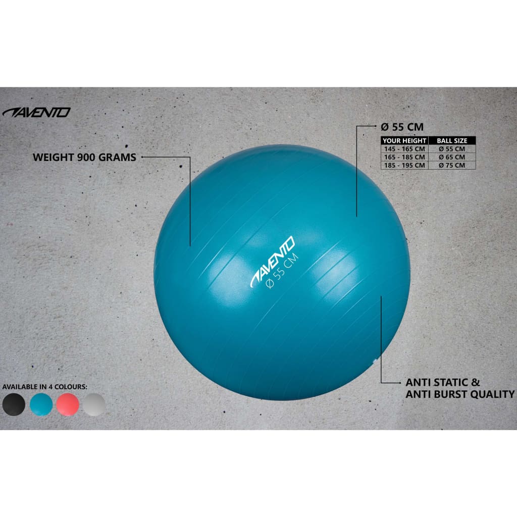 Avento Fitness-/Gymnastikball Durchm. 55 cm Rosa