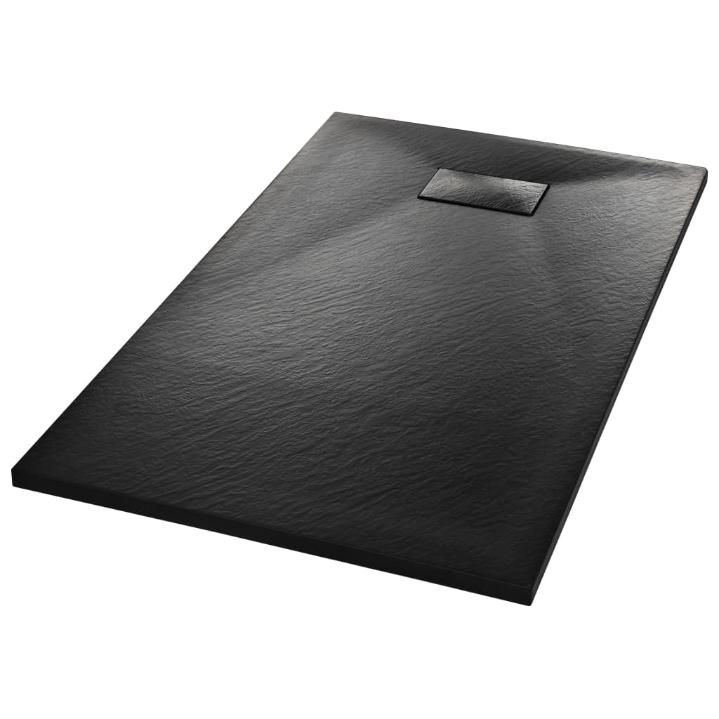 Bac de douche SMC Noir 120 x 70 cm