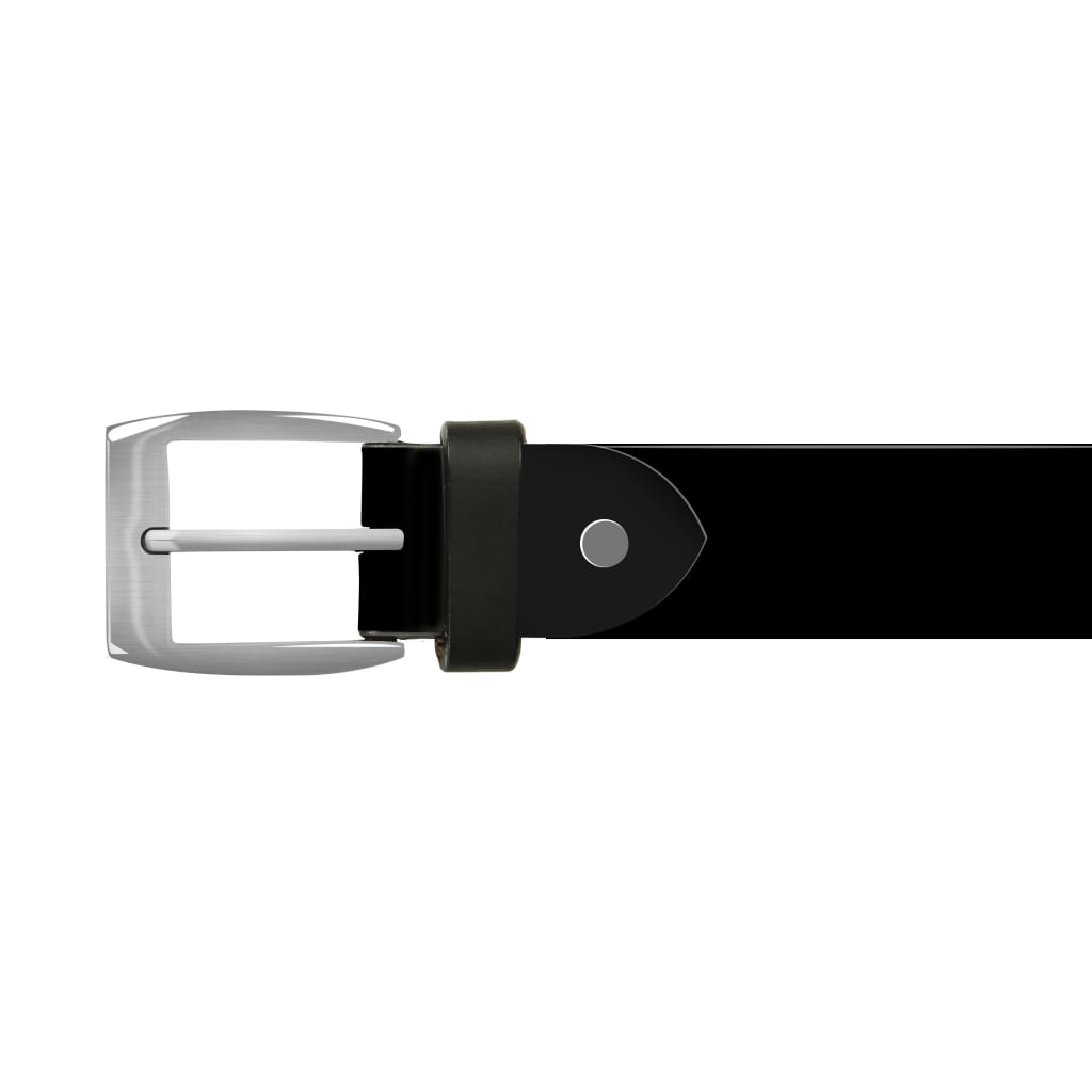 Men's Business Belt Leather Black 115 cm