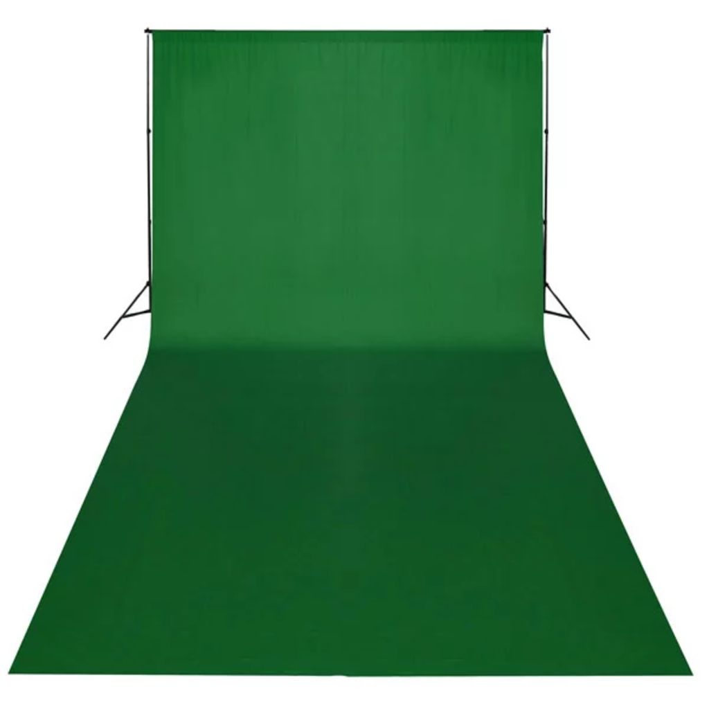 Fotohintergrund Baumwolle Grün 600 x 300 cm Chroma-Key