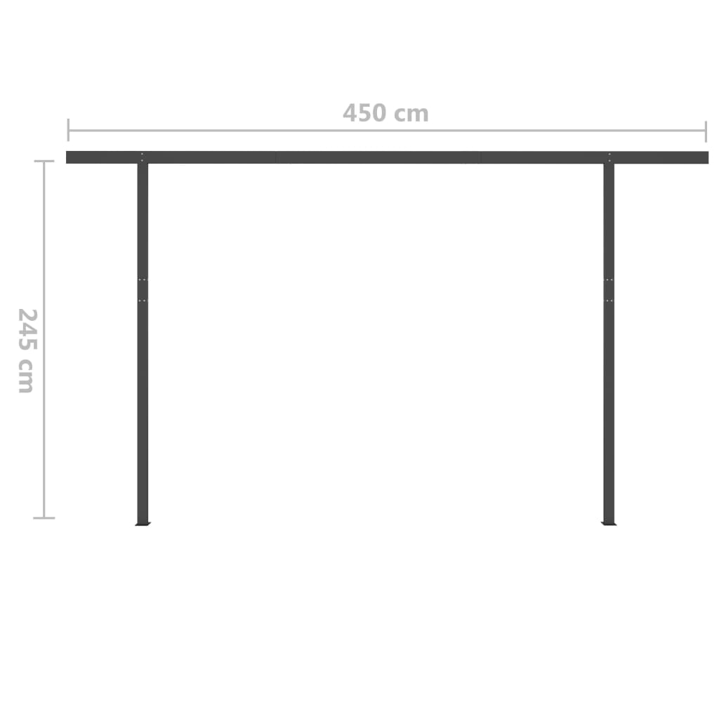 FMD Wall-mounted Coat Rack 72x29.3x34.5cm Concrete Grey