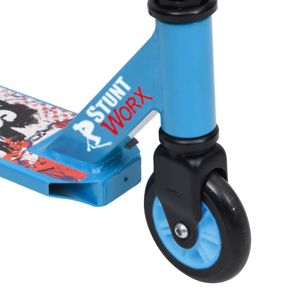 Stunt-Scooter mit Aluminium-Lenker Blau