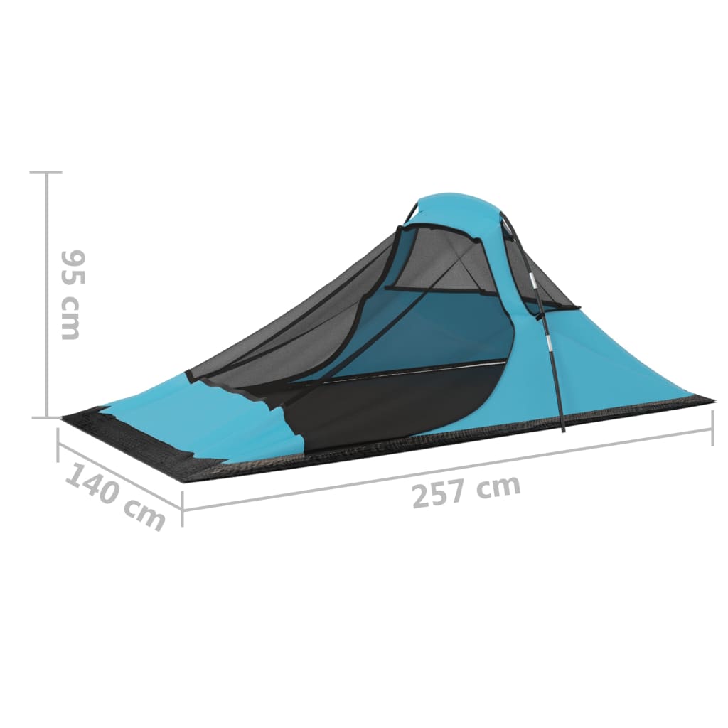 Camping Tent 317x240x100 cm Blue