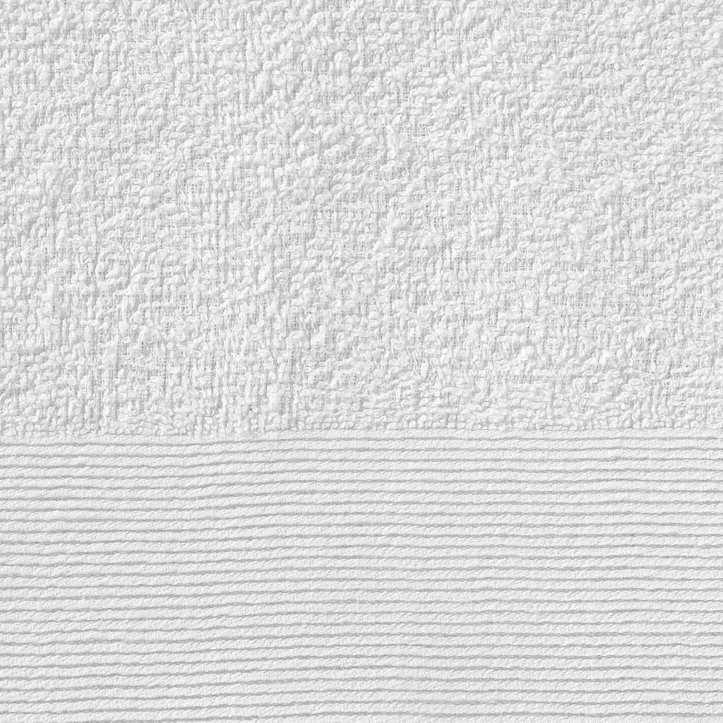 Duschtücher 2 Stk. Baumwolle 450 g/m² 70 x 140 cm Weiss