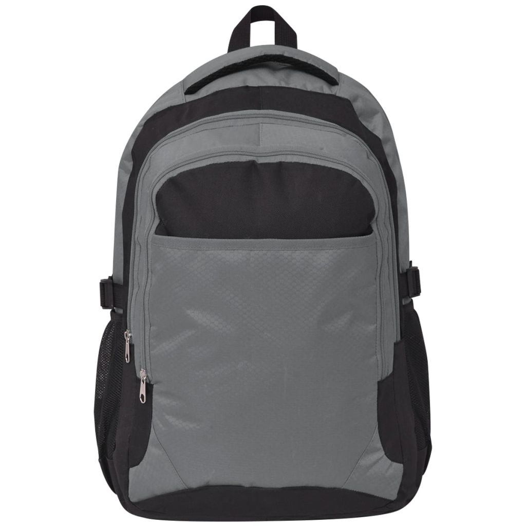 School Backpack 40 L Black and Grey